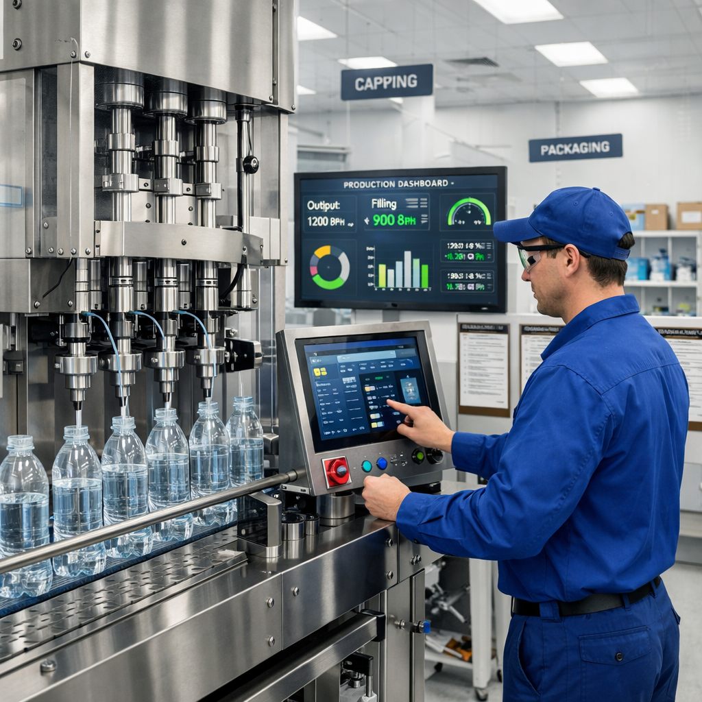 Modern Liquid Packaging Line Efficiency-1